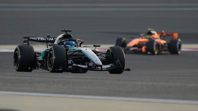 Russell en el Circuito Internacional de Bahréin durante la pretemporada de la Fórmula 1 | AP