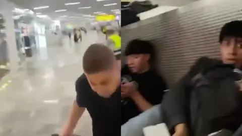 La gente se tiró al piso para resguardarse tras supuestamente tras escuchar algunas detonaciones / Especial
