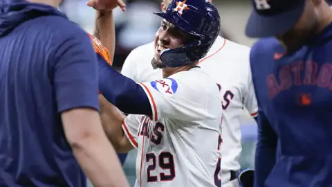 Ramón Urías con los Astros de Houston I AP
