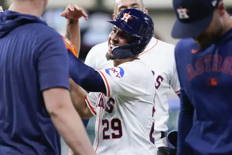 Ramón Urías con los Astros de Houston I AP