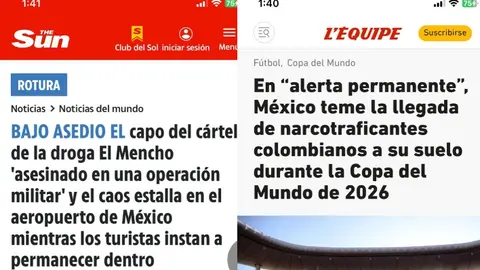 Medios internacionales reaccionaron a la muerte de 'El Mencho' | CAPTURA DE PANTALLA