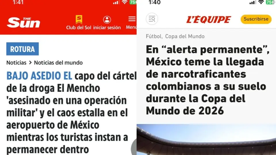 Medios internacionales reaccionaron a la muerte de 'El Mencho' | CAPTURA DE PANTALLA