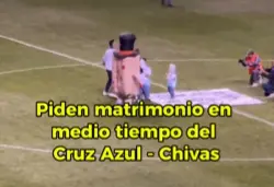 La propuesta de matrimonio en el Cruz Azul vs Chivas l CAPTURA
