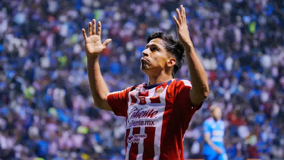 Ángel Sepúlveda tras su gol con Chivas ante Cruz Azul | IMAGO7