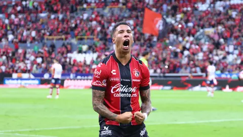 Agustín Rodríguez tras marcar su primer gol con Atlas I IMAGO7