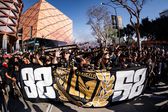 Afición del LAFC protagoniza electrizante llegada para duelo ante el Inter Miami de Messi