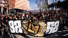 Afición del LAFC protagoniza electrizante llegada para duelo ante el Inter Miami de Messi