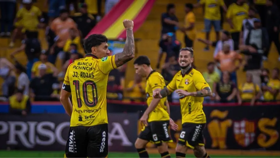 J.J. Rojas y Benedetto con el Barcelona S.C. I X:@BarcelonaSC