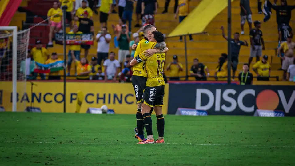 Pipa Benedetto tras anotar con el Barcelona S.C. | X:@BarcelonaSC