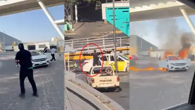 VIDEOS: Sicarios bajan a civiles de sus autos para escapar y provocar incendios en Guadalajara