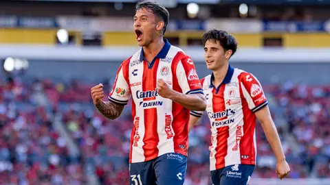 Eduardo Aguila tras anotarle a Atlas con Atlético de San Luis I IMAGO7
