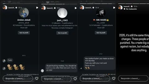 Así compartió Fofana los insultos que recibió | CAPTURA DE PANTALLA