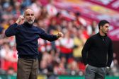 Pep Guardiola y Mikel Arteta en la Final de la Carabao Cup entre Arsenal y Manchester City | AP