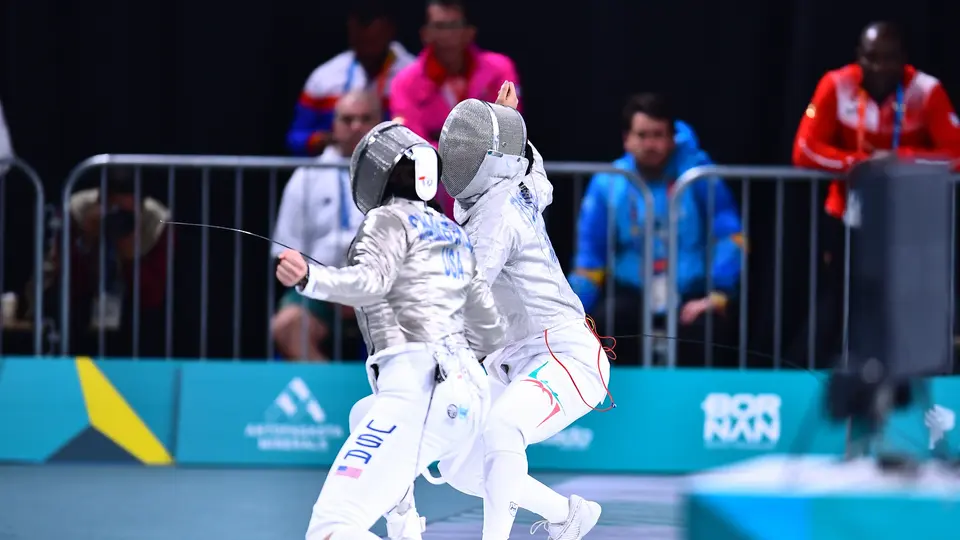 Natalia Botello, esgrimista mexicana, en los Juegos Panamericanos de Santiago 2023 | MEXSPORT