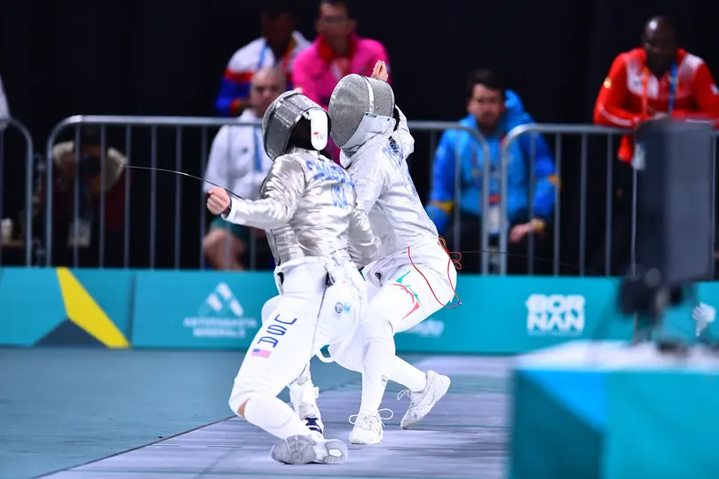 Natalia Botello, esgrimista mexicana, en los Juegos Panamericanos de Santiago 2023 | MEXSPORT