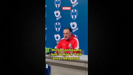 ¿Qué le dijo Milito a Tala Rangel, previo al penalti vs Monterrey?