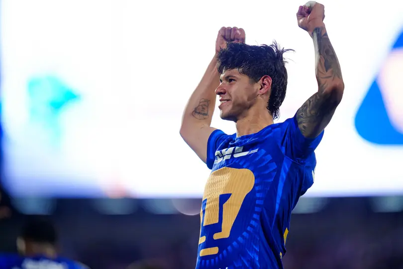 Robert Morales, de Pumas, en festejo de gol ante América en el Clásico Capitalino del Clausura 2026 | IMAGO7