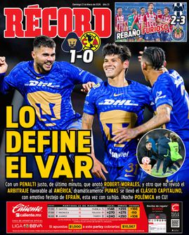 Portada RÉCORD 22 marzo 2026