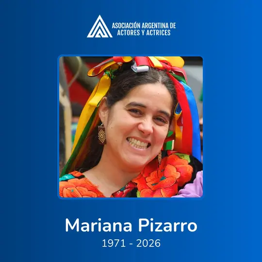 La Asociación Argentina de Actores y Actrices confirmó la muerte de la artista. / Facebook