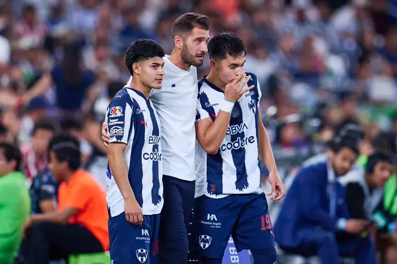 Nicolas Sánchez y jugadores de Monterrey en la Jornada 12 del Clausura 2026 | MEXSPORT