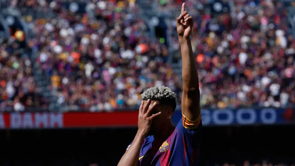 Ronald Araújo en el partido de Barcelona en LaLiga | AP