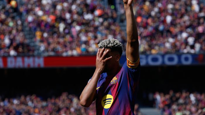 Ronald Araújo en el partido de Barcelona en LaLiga | AP