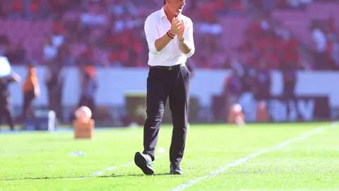 Diego Cocca, entrenador del Atlas, durante el duelo ante Querétaro en la Jornada 12 del Clausura 2026 | IMAGO7