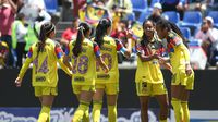 América Femenil golea a Puebla y se mantiene en la lucha por el liderato
