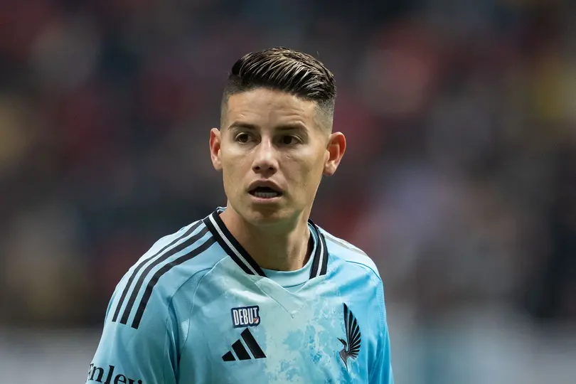 James Rodríguez con el jersey del Minnesota United l AP