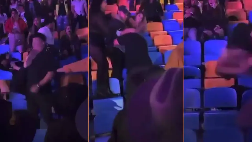 Una riña entre asistentes interrumpió el concierto de Grupo Firme./ Captura de pantalla