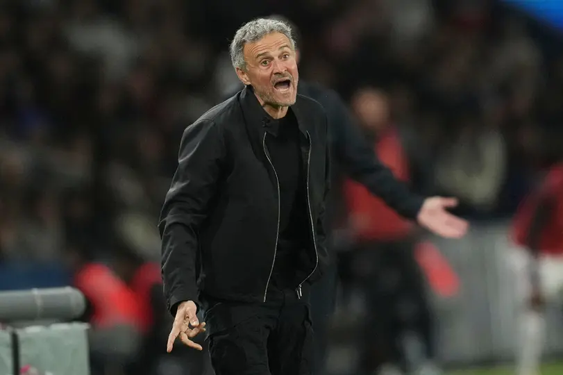 Luis Enrique durante un partido del PSG en la Ligue 1 | AP