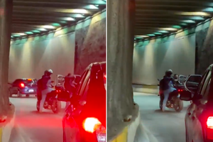 VIDEO: así asaltaron a automovilista en túnel de Cuajimalpa en pleno tráfico