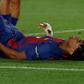 Lamine Yamal lesionado en el partido de Barcelona contra Celta de Vigo | AP