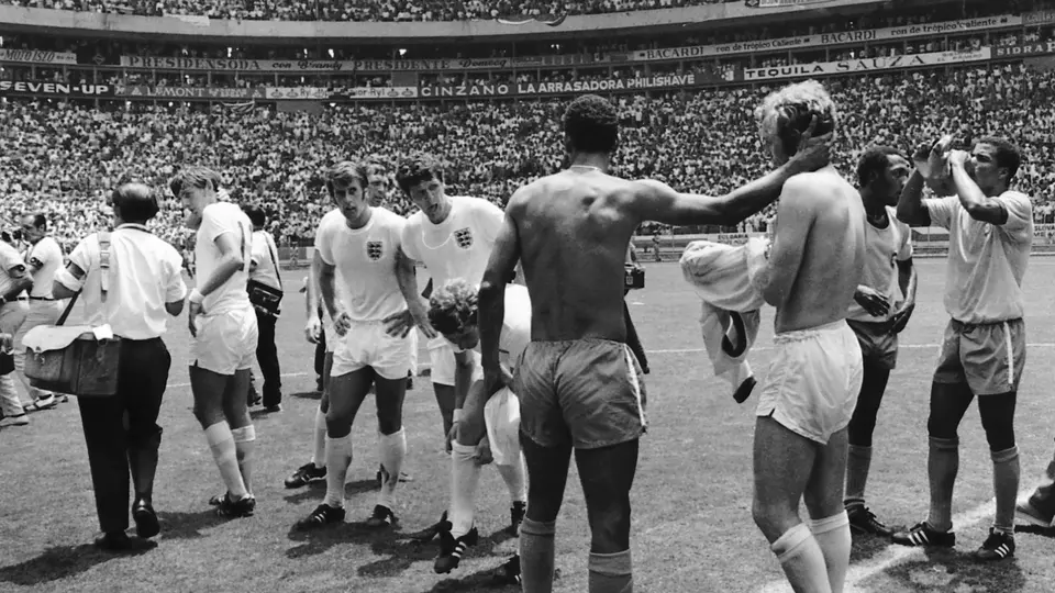 Las Selecciones de Brasil e Inglaterra en el Mundial 1970 | MEXSPORT