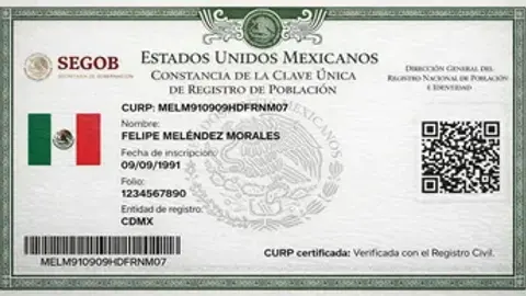La CURP certificada garantiza que tus datos coinciden con el Registro Civil./ RS