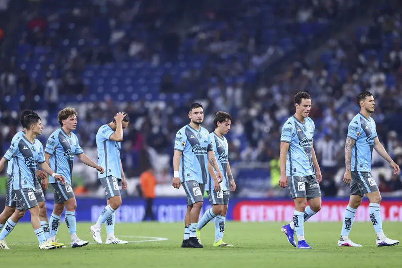 Jugadores de Puebla en el partido contra Monterrey en el Clausura 2026 de la Liga MX | IMAGO 7