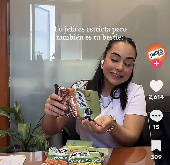 Colaboradoras vinculadas a la ponencia del ministro Irving Espinosa Betanzo aparecieron en videos de TikTok./ Captura de pantalla
