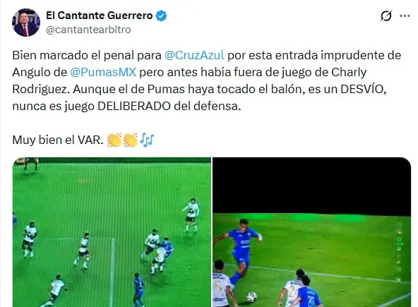 Esto dijo Fernando 'Cantante' Guerrero sobre la polémica entre Cruz Azul y Pumas | CAPTURA DE PANTALLA