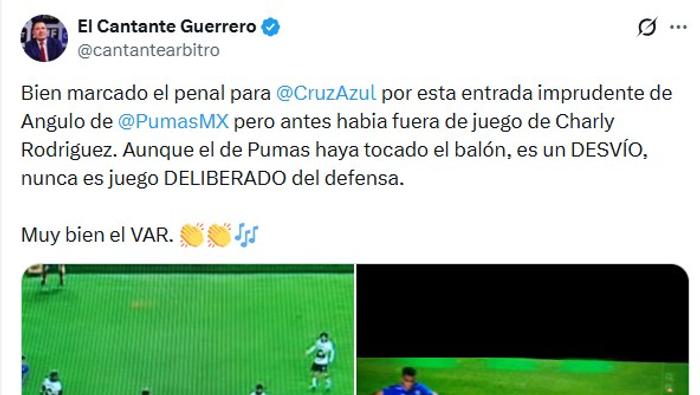 Esto dijo Fernando 'Cantante' Guerrero sobre la polémica entre Cruz Azul y Pumas | CAPTURA DE PANTALLA