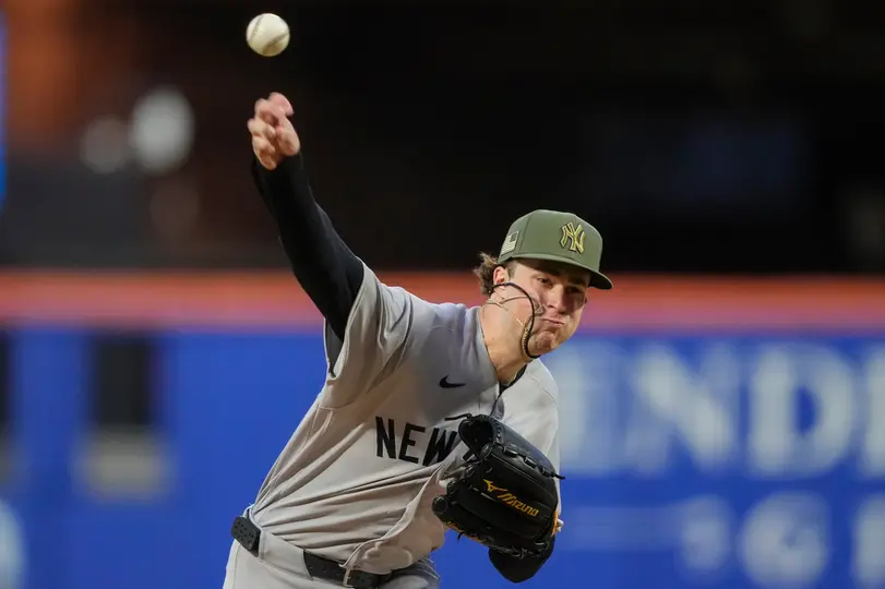 Cam Schlittler abriendo ante los Mets | AP