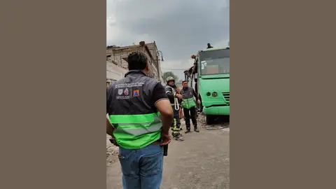 El accidente ocurrió en el predio ubicado en Allende 74, en la zona de La Lagunilla, alcaldía Cuauhtémoc. / @SGIRPC_CDMX