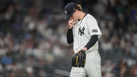 Cam Schlittler en juego contra los Blue Jays | AP