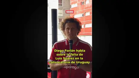 Diego Forlán asegura que sería una tristeza que Luis Suárez no sea convocado con Uruguay para el Mundial