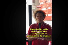 Diego Forlán asegura que sería una tristeza que Luis Suárez no sea convocado con Uruguay para el Mundial