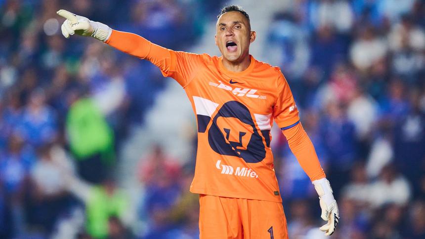 Keylor Navas, portero de Pumas, en la Final de Ida frente a Cruz Azul | MEXPORT