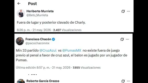 Así fueron los comentarios sobre la jugada polémica en la Final de la Liga MX | CAPTURA DE PANTALLA