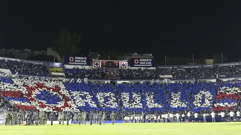 Mosaico de Cruz Azul en el partido de ida de la Final del Clausura 2026 de la Liga MX contra Pumas | MEXSPORT