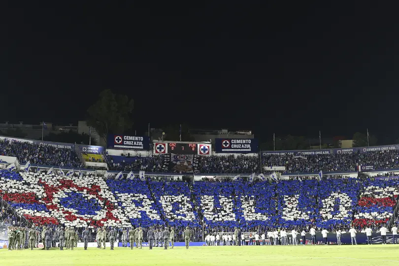 Mosaico de Cruz Azul en el partido de ida de la Final del Clausura 2026 de la Liga MX contra Pumas | MEXSPORT