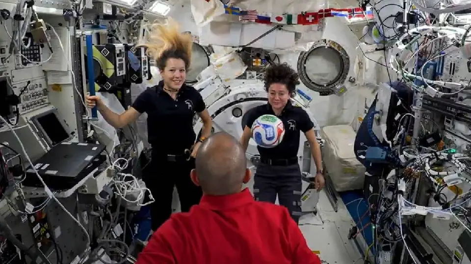 El esférico del Mundial llegó a la Estación Espacial Internacional como parte de una iniciativa educativa impulsada por la NASA./ NASA