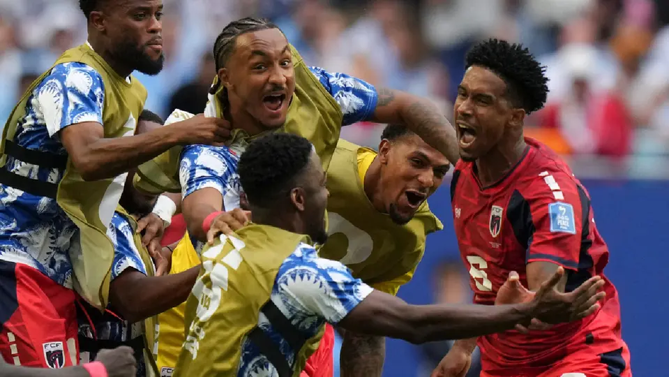 Cabo Verde en festejo ante Uruguay | AP
